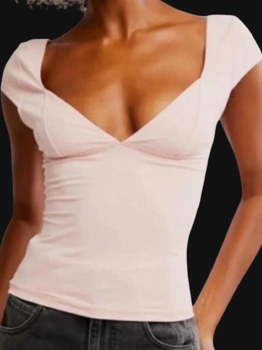 Free People duo corset cami top in light pink size S